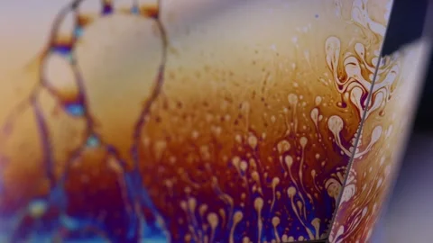Phenomenal structure of liquid, viscous liquid Stock Footage 312118902