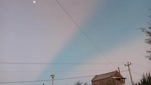 The phenomenon of the sky as split Stock Footage 244922657