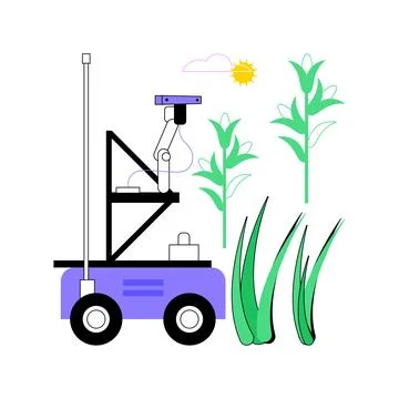 Phenotyping robots isolated cartoon vector illustrations. Stock Illustration