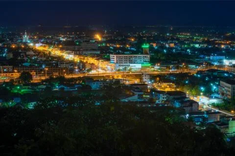 Phetchaburi cityscape. Stock-Fotos