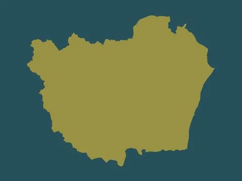 Phetchaburi, Thailand. Solid color shape Stock Illustration