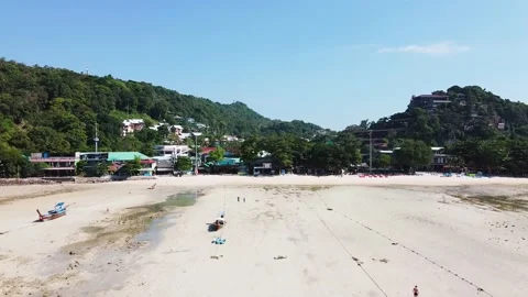 Phi Phi Don Beach aerial view Video stock 153321897
