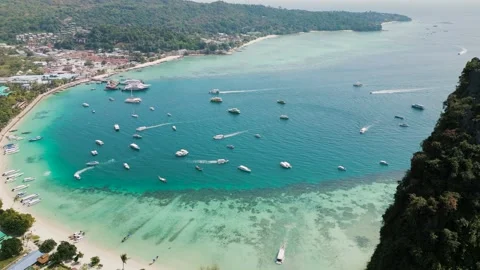 Phi Phi Island Amazing View. Thailand, September 2023 스톡 동영상 253579217