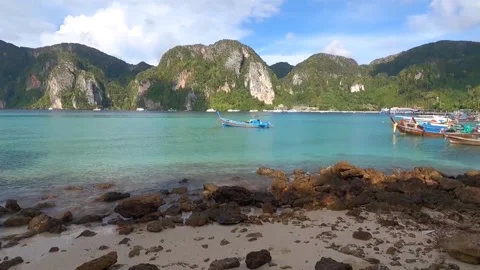 Phi Phi island bay view Thailand Stock-Footage 155077522