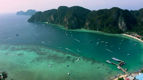 Phi Phi Island Cove Stock Footage 232691320