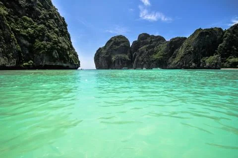 Phi phi island maya bay , thailand Stock Photos