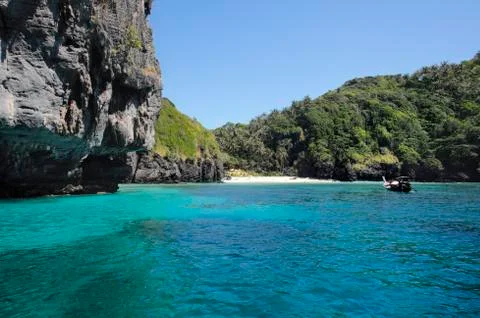 Phi phi island, nui bay Stock Photos