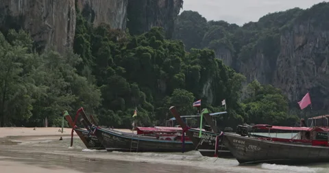 Phi Phi island Railay beach Krabi province Thailand Maya Bay. Stock Footage 157243016