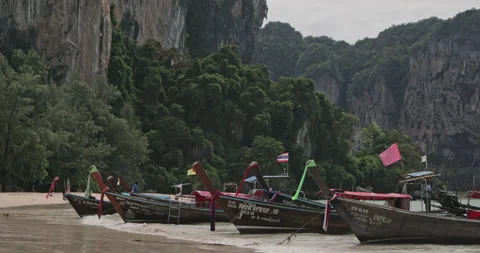 Phi Phi island Railay beach Krabi province Thailand Maya Bay. Stock Footage 157243541