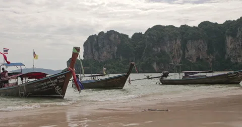 Phi Phi island Railay beach Krabi province Thailand Maya Bay. Stock Footage 157249295