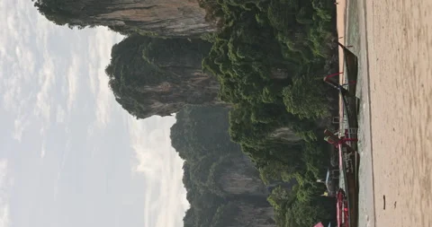 Phi Phi island Railay beach Krabi province Thailand Maya Bay. Stock Footage 157275793