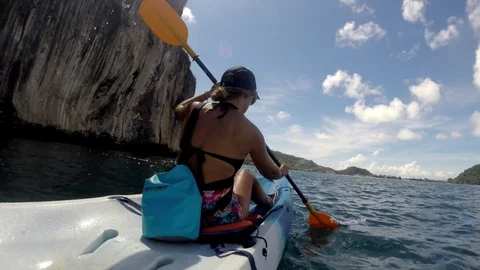 Phi-Phi Kayak 1.1 Stock Footage 128835909