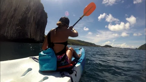 Phi-Phi Kayak 2 動画素材 128834352