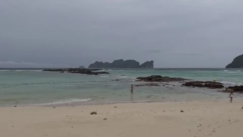 Phi Phi Long Beach Landscape Stock Footage 247872621