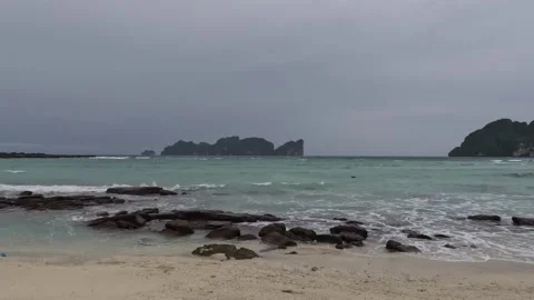 Phi Phi Long Beach Landscape Stock Footage 247872639