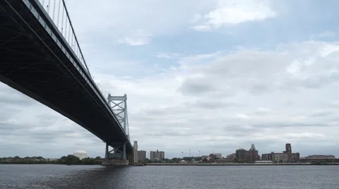 Philadelphia Bridge Timelapse Stock Footage 64383267