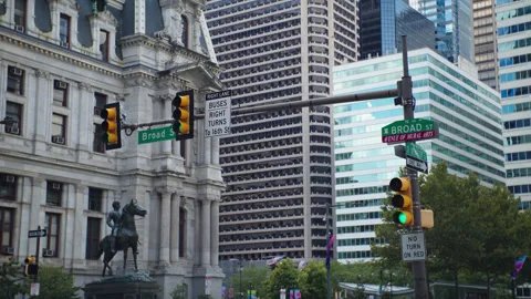 Philadelphia Broad St 1 Stock Footage 276850596