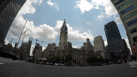 Philadelphia City Hall Stock Footage 91237002