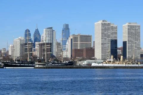 Philadelphia riverfront Stock Photos