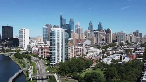 Philadelphia Skyline 3 Video stock 138724962