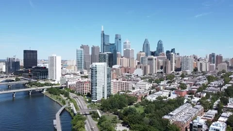 Philadelphia Skyline 스톡 동영상 138724970