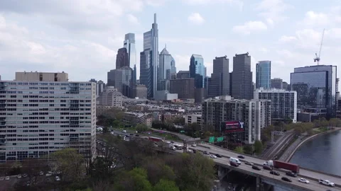Philadelphia Skyline Stock Footage