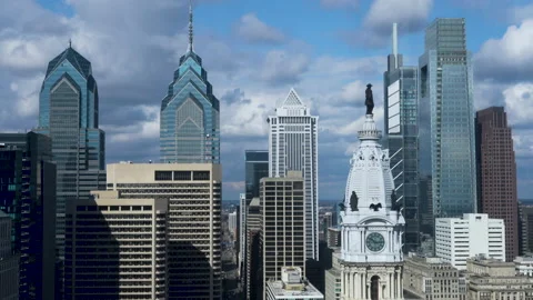 Philadelphia Skyline Timelapse Stock Footage 237343476