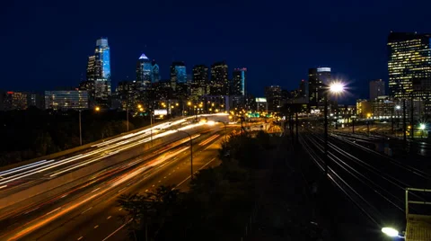 Philadelphia Sunset Vídeos de archivo 34332088