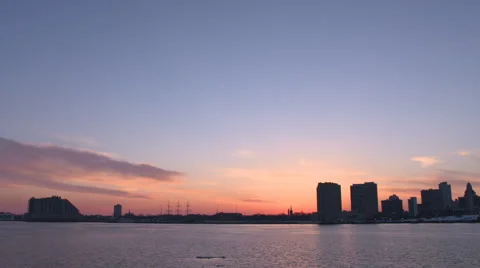 Philadelphia Sunset Time-lapse Stock Footage 64424710