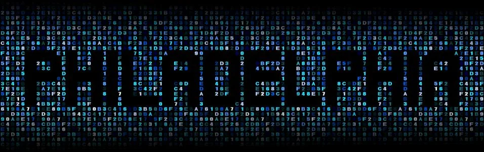 Philadelphia text on hex code illustration Stock-Illustration