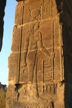 Philae Temple in Aswan Egypt Stock Photos