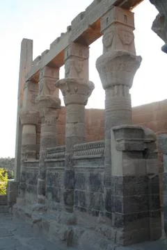 Philae Temple in Aswan Egypt Stock Photos