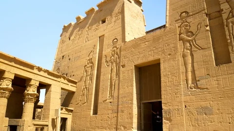 Philae temple, Aswan Stock Footage 87979414
