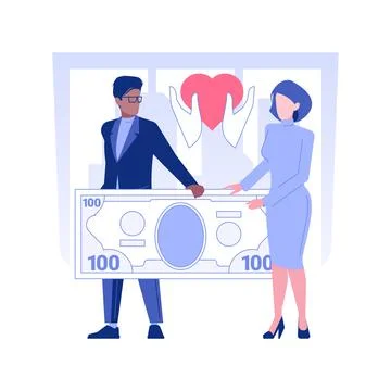 Philantrophy isolated concept vector illustration. Stock Illustration