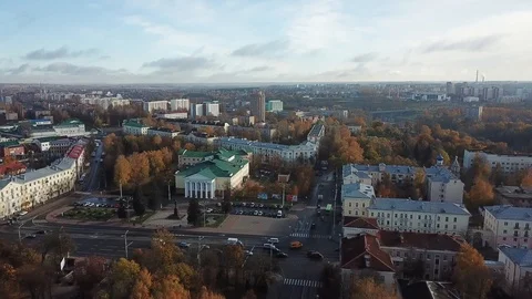 Philharmonic and Lenin Square Stock Footage 103669206