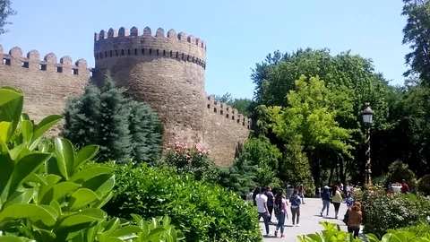 Philharmonic Fountain Park 4 Stock Footage 90357219