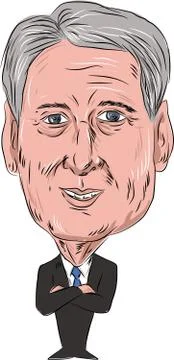 Philip Hammond Chancellor of the Exchequer Stock-Illustration
