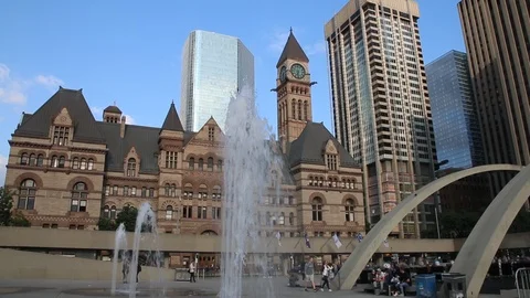 Philip Nathan Square Toronto Video stock 87717195