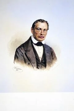 Philipp Freiherr von Risenfeld (1793-1871) Imperial and Royal Chamberlain, Stock Illustration