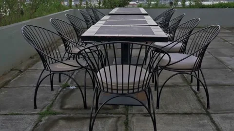A Philippine commercial establishment typifying the trend toward open-air Stock Footage 171193416