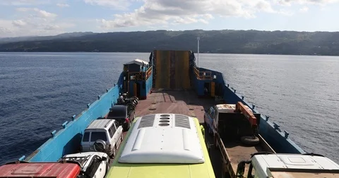 Philippine Ferry Stock Footage 125115457