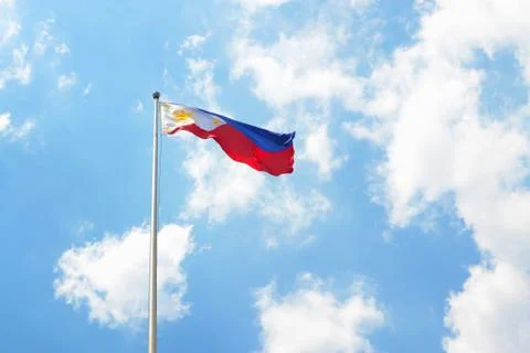 Philippine flag landscape Stock Photos