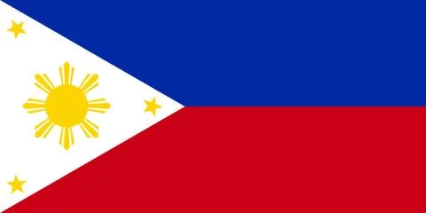 Philippine flag vector Stock Illustration