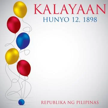 Philippine Independence Day card in vector format. Stock Illustration