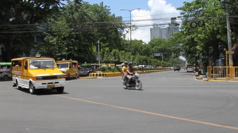 Philippine intersection Stock Footage 63473622