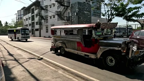 Philippine Traditional Jeepney and Moder... | Stock Video | Pond5