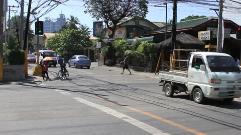 Philippine traffic Stock Footage 43795015
