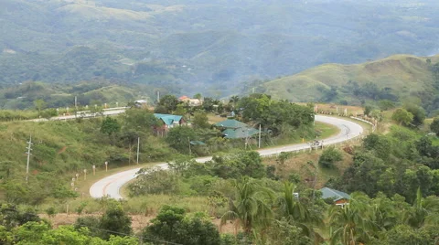 Philippine winding mountain road Video stock 47461195