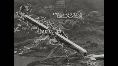 PHILIPPINES - 1940s - American soldiers come across the dead bodies of Japanese Stock Footage 280182953