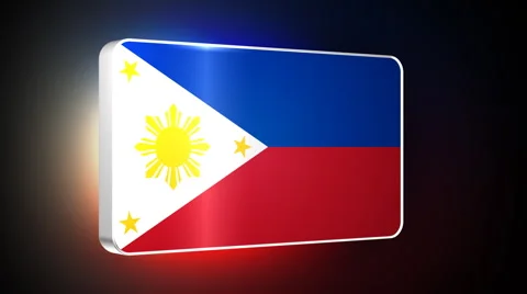 Philippines 3d flag Stock Footage 5057558